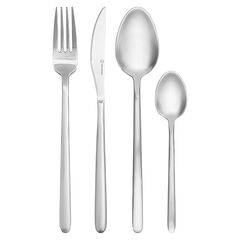 Набор столовых приборов Pure, серебристые матовые, 16 пред., Liberty Jones, фото 