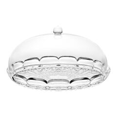 Блюдо сервировочное с крышкой Vanity, 30 см, прозрачное, Guzzini, фото 