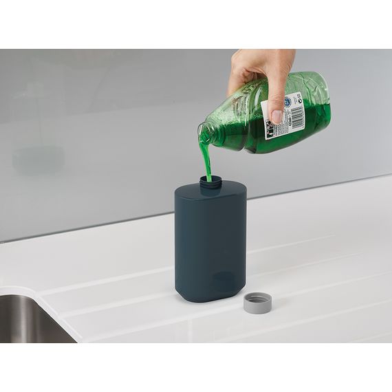 Органайзер для раковины с дозатором для мыла и бутылочкой SinkBase Plus серый, Joseph Joseph, фото , изображение 2