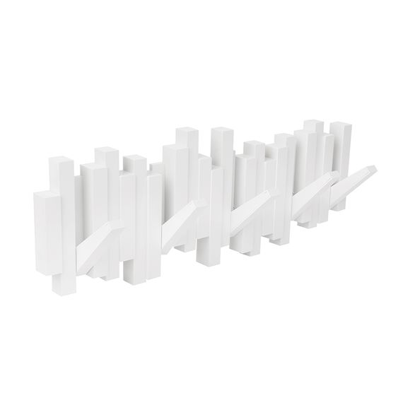 Вешалка настенная Sticks белая, Umbra, фото , изображение 5