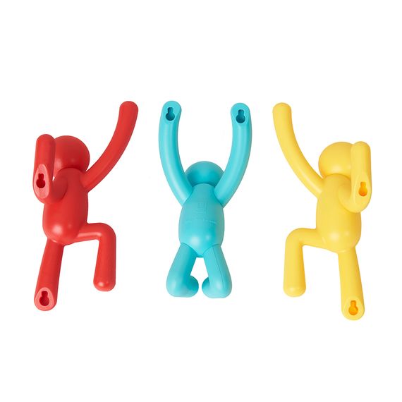 Вешалки-крючки Buddy 3 шт. разноцветные яркие, Umbra, фото , изображение 6