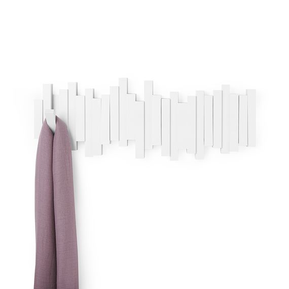 Вешалка настенная Sticks белая, Umbra, фото , изображение 4