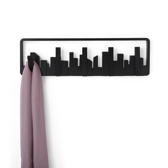 Вешалка настенная Skyline черная, Umbra, фото , изображение 4