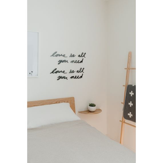 Надпись декоративная Love is all you need настенная черная, Umbra, фото , изображение 2