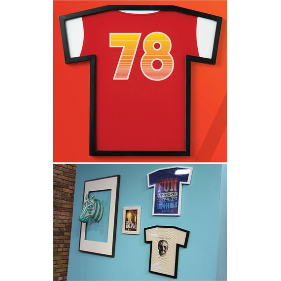 Рамка для футболки T-frame черная, Umbra, фото , изображение 3