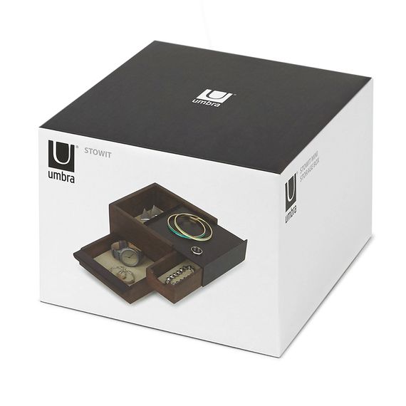 Шкатулка для украшений Stowit Mini чёрная, Umbra, фото , изображение 8