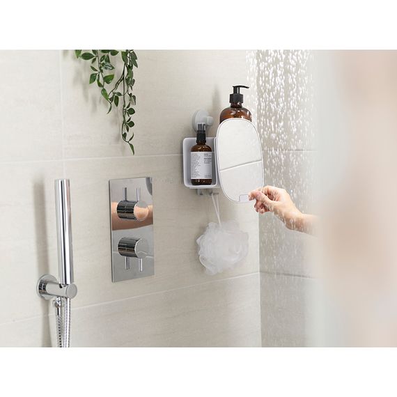 Органайзер для душа с зеркалом EasyStore белый, Joseph Joseph, фото , изображение 12