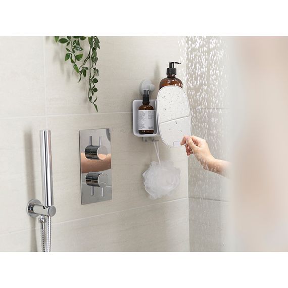 Органайзер для душа с зеркалом EasyStore белый, Joseph Joseph, фото , изображение 10