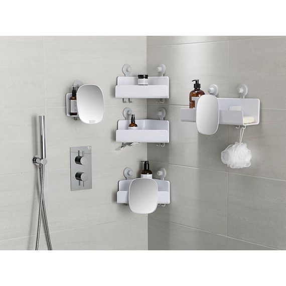 Органайзер для душа с зеркалом EasyStore белый, Joseph Joseph, фото , изображение 5