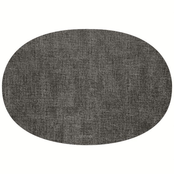 Салфетка подстановочная овальная двухсторонняя Fabric, темно-серая, Guzzini, фото 