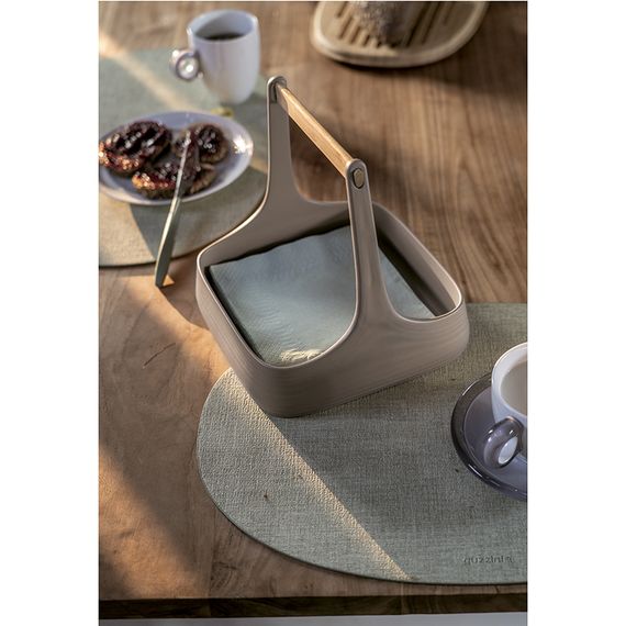 Салфетка подстановочная овальная двухсторонняя Fabric, мятная, Guzzini, фото , изображение 2