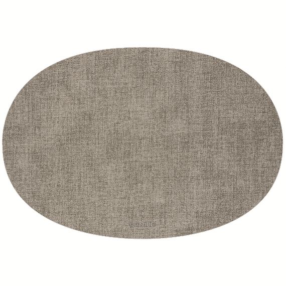 Салфетка подстановочная овальная двухсторонняя Fabric, серая, Guzzini, фото 