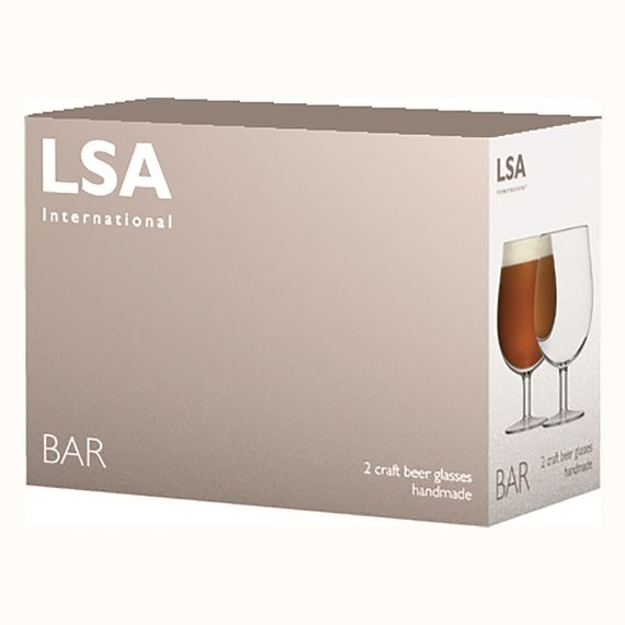 Набор из 2 бокалов для пива Bar 550 мл, LSA International, фото , изображение 3
