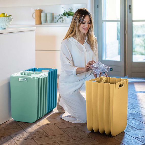 Корзина для белья складная Eco Packly, горчичная, Guzzini, фото , изображение 2