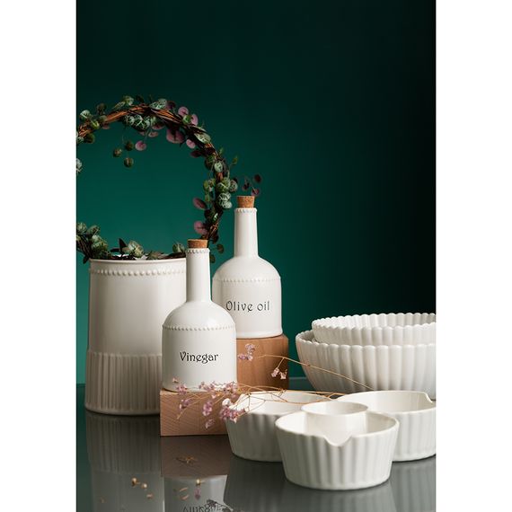 Бутылка для уксуса белого цвета из коллекции Kitchen Spirit, 250 мл, Tkano, фото , изображение 2