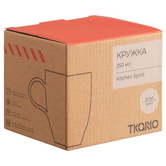 Кружка из фарфора белого цвета из коллекции Kitchen Spirit, 350 мл, Tkano, фото , изображение 5