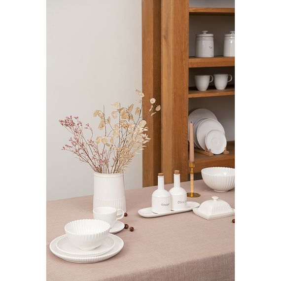 Овальное блюдо белого цвета из коллекции Kitchen Spirit, Tkano, фото , изображение 6