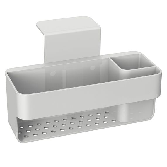 Органайзер для раковины подвесной Ronja, 15,8х10,8х10 см, светло-серый, Smart Solutions, фото 