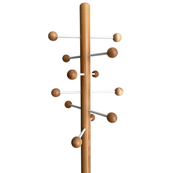 Вешалка напольная Marias, 173 см, белый мрамор/натуральное дерево, Bergenson Bjorn, фото , изображение 2