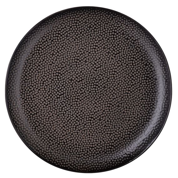 Набор обеденных тарелок Dots, ?26 см, черные, 2 шт., Liberty Jones, фото , изображение 3