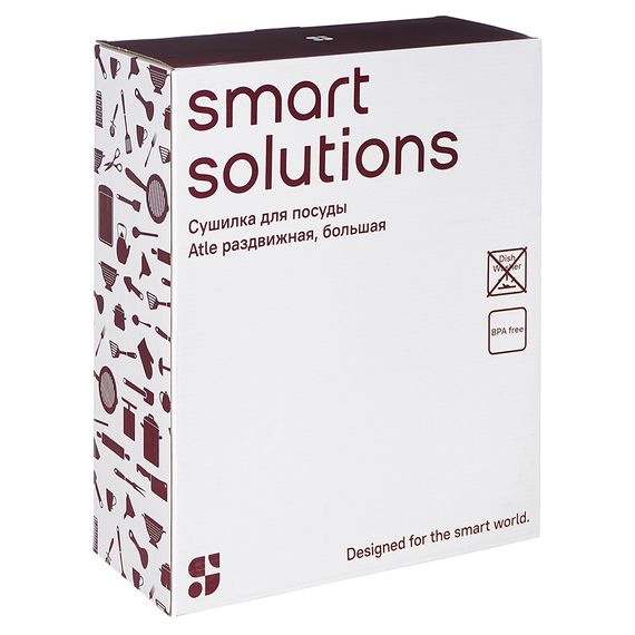 Сушилка для посуды Atle раздвижная большая, серая, Smart Solutions, фото , изображение 7