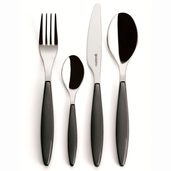 Набор из 24 столовых приборов Cutlery Feeling, серые, Guzzini, фото 