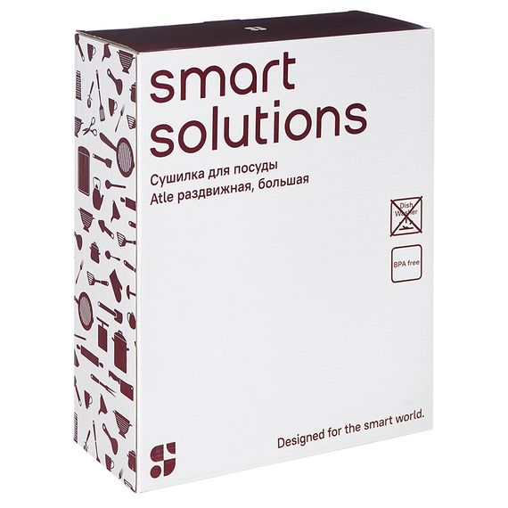 Сушилка для посуды Atle раздвижная большая, черная, Smart Solutions, фото , изображение 7