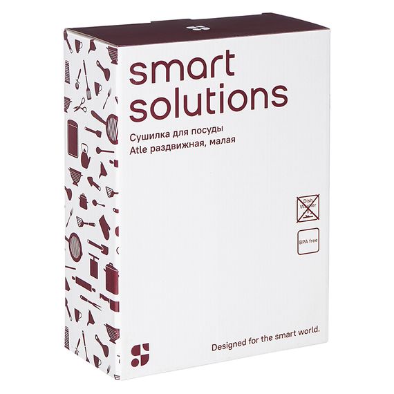 Сушилка для посуды Atle раздвижная малая, черная, Smart Solutions, фото , изображение 5