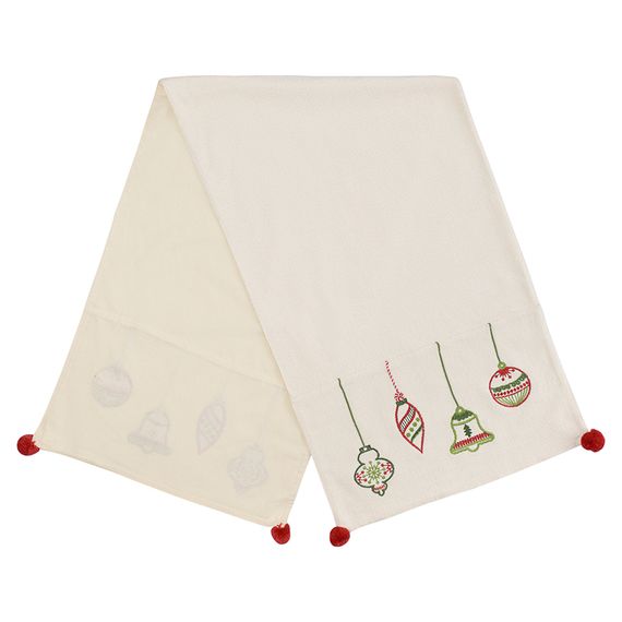 Дорожка с вышивкой Christmas decorations из коллекции New Year Essential, 45х150 см, Tkano, фото , изображение 4