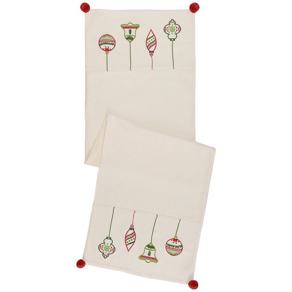 Дорожка с вышивкой Christmas decorations из коллекции New Year Essential, 45х150 см, Tkano, фото , изображение 3