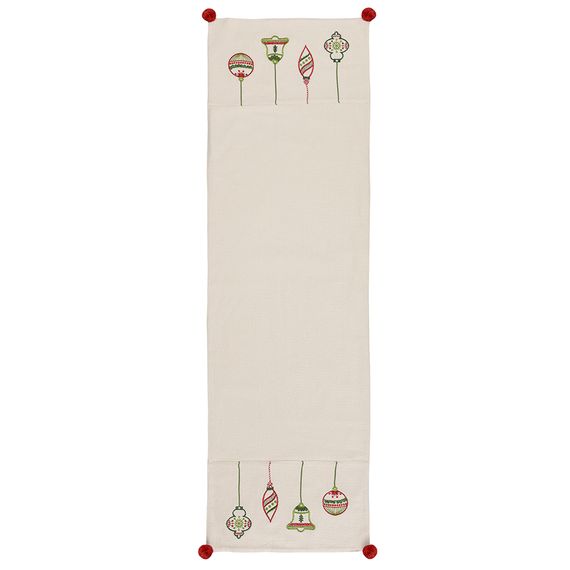 Дорожка с вышивкой Christmas decorations из коллекции New Year Essential, 45х150 см, Tkano, фото , изображение 2