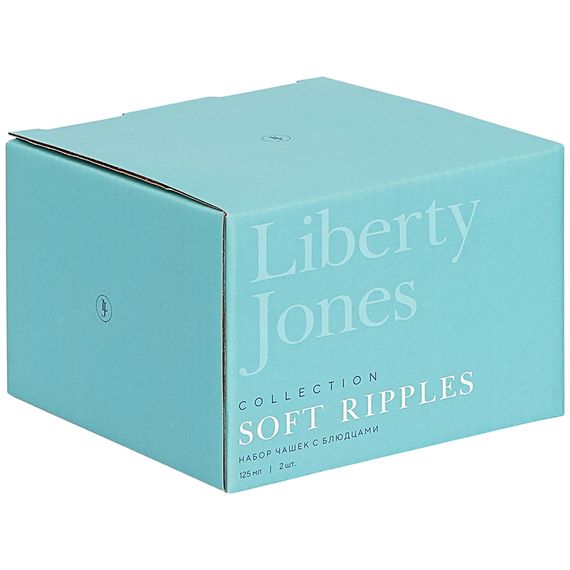 Набор чашек с блюдцами Soft Ripples, Dual Glazing, 125 мл, 2 шт., Liberty Jones, фото , изображение 10