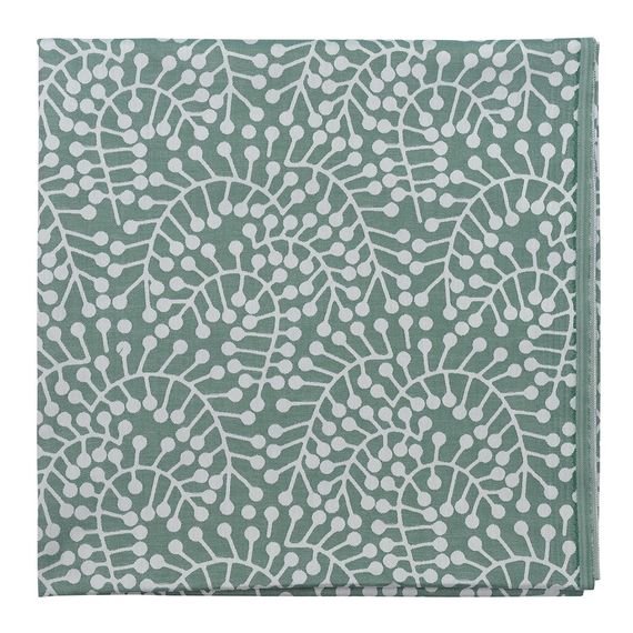 Скатерть из хлопка зеленого цвета с рисунком Спелая смородина, Scandinavian touch, 180х260см, Tkano, фото 