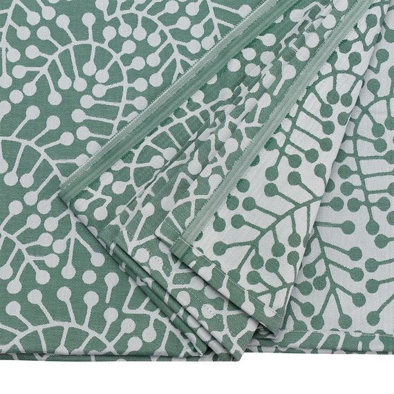 Скатерть из хлопка зеленого цвета с рисунком Спелая смородина, Scandinavian touch, 180х260см, Tkano, фото , изображение 7