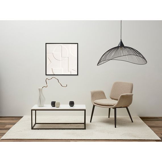 Панно декоративное с эффектом 3D Minimalism, 60х60 см, белый\черный, Bergenson Bjorn, фото , изображение 2