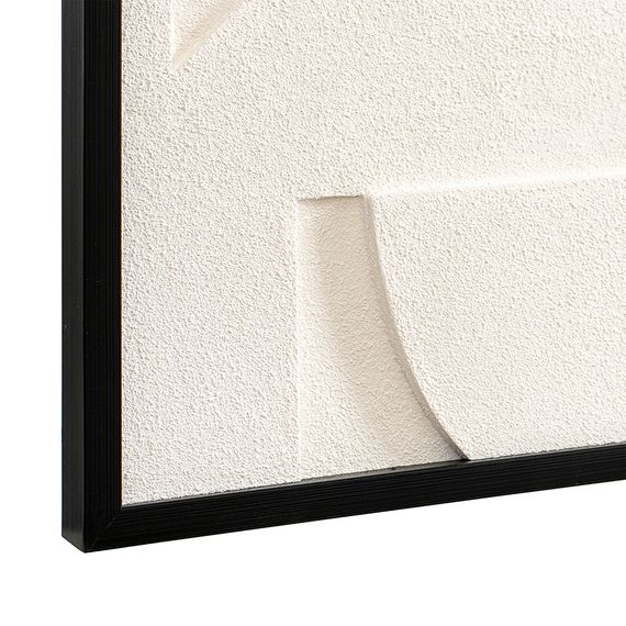 Панно декоративное с эффектом 3D Minimalism, 60х60 см, белый\черный, Bergenson Bjorn, фото , изображение 5