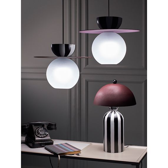 Светильник настольный Anniken, 25х38 см, черный/белый/сливовый, Bergenson Bjorn, фото , изображение 4