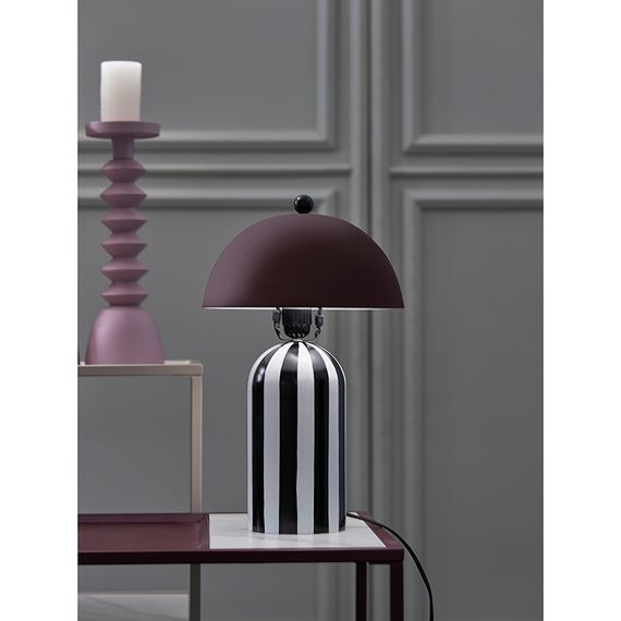 Светильник настольный Anniken, 25х38 см, черный/белый/сливовый, Bergenson Bjorn, фото , изображение 5
