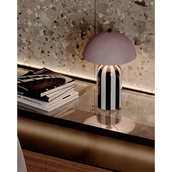 Светильник настольный Anniken, 25х38 см, черный/белый/лиловый, Bergenson Bjorn, фото , изображение 7