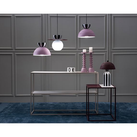 Светильник настольный Anniken, 25х38 см, черный/белый/сливовый, Bergenson Bjorn, фото , изображение 3