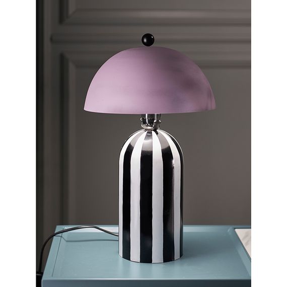 Светильник настольный Anniken, 25х38 см, черный/белый/лиловый, Bergenson Bjorn, фото , изображение 4