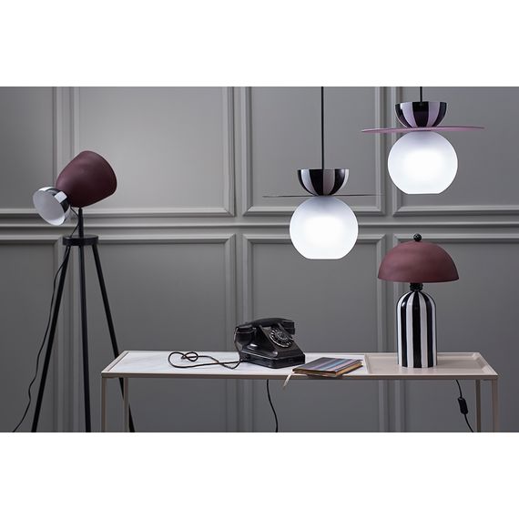 Светильник настольный Anniken, 25х38 см, черный/белый/сливовый, Bergenson Bjorn, фото , изображение 2