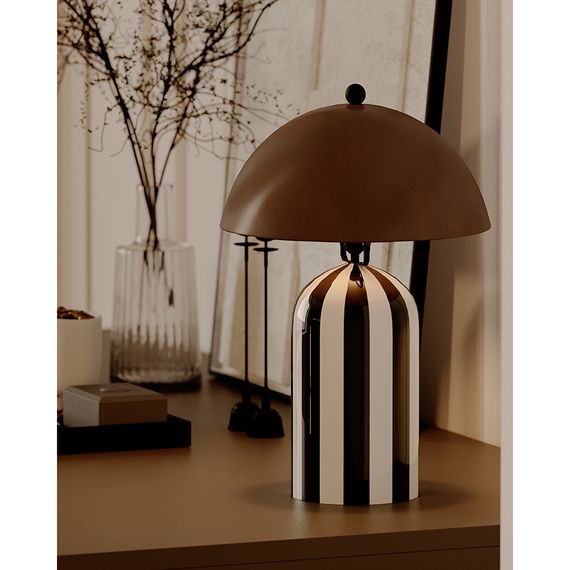 Светильник настольный Anniken, 25х38 см, черный/белый/сливовый, Bergenson Bjorn, фото , изображение 6