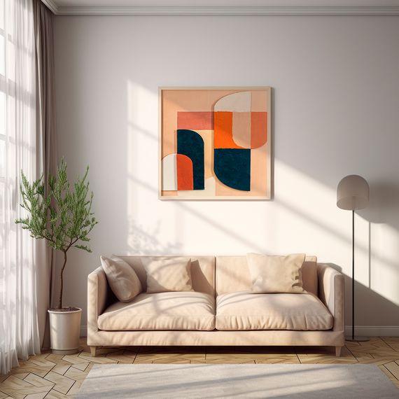 Панно декоративное с эффектом 3D Pop Art, 60х60 см, Bergenson Bjorn, фото , изображение 2