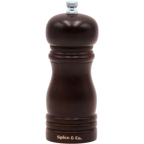 Мельница для соли и перца h 13,5 см, бук, цвет "грецкий орех", серия SPICE & CO, Bisetti, фото 