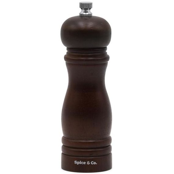 Мельница для соли и перца h 17 см, бук, цвет "грецкий орех", серия SPICE & CO, Bisetti, фото 