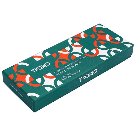 Набор елочных украшений из фетра Felts mood из коллекции New Year Essential, Tkano, фото , изображение 10