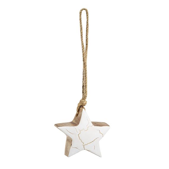 Набор елочных украшений Marble stars из коллекции New Year Essential, 4 шт., Tkano, фото , изображение 9