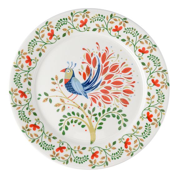 Набор тарелок Fantail Bird из коллекции Birds of Paradise в подарочной упаковке, ?28 см, 2 шт., Liberty Jones, фото , изображение 3
