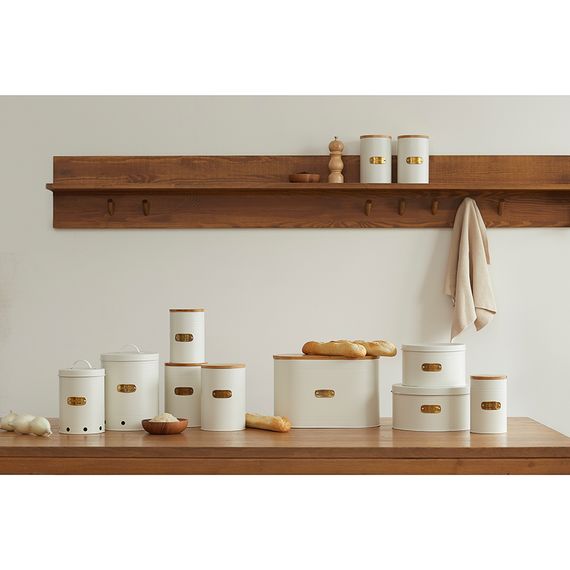 Банка для хранения чая Irmel, 1,3 л, молочная, Smart Solutions, фото , изображение 2